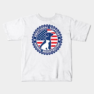 USA Emotional Suport Kids T-Shirt